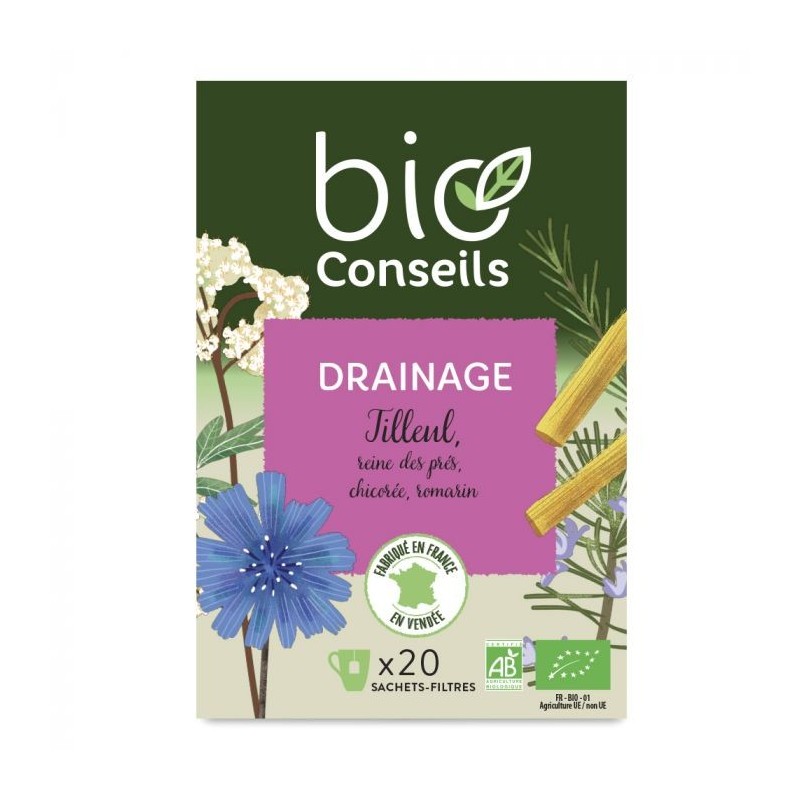 Bio Conseils Drainage Infusion Boite Sachets