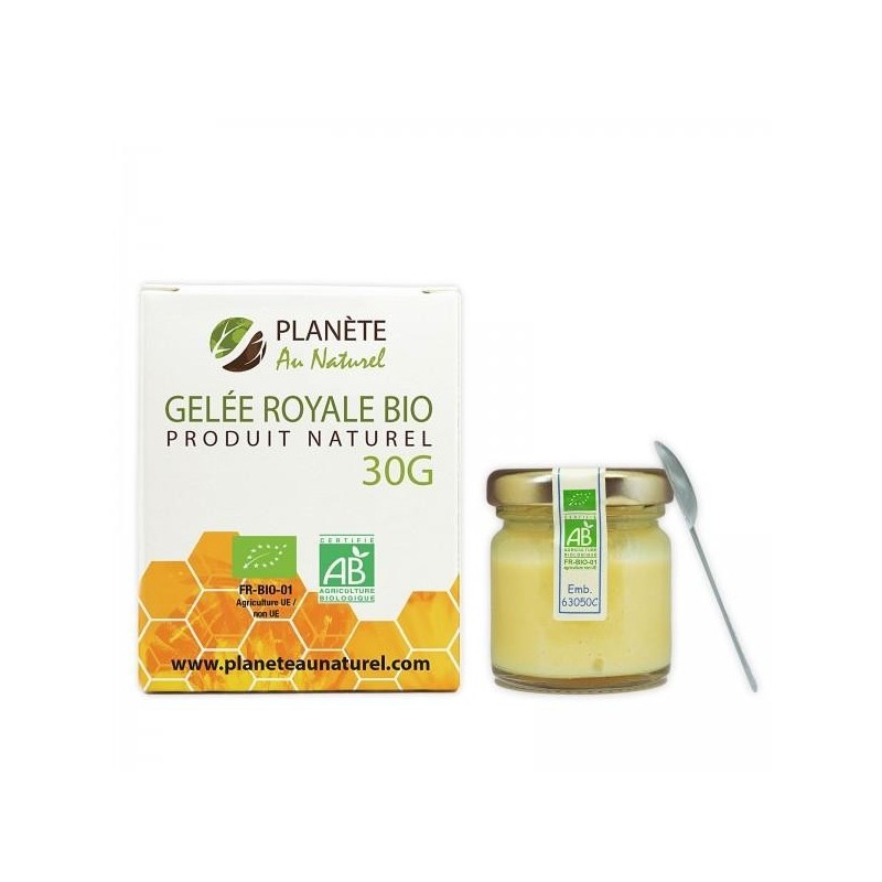 Gelée Royale Bio Pure, Pot de 25 g, Immunité