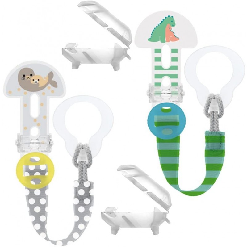 Porte-sucette factice 5 pièces/lot, Clip adaptateur anneau bouton Style  adaptateur de sucette, bricolage cadeau de naissance pour bébé, accessoire