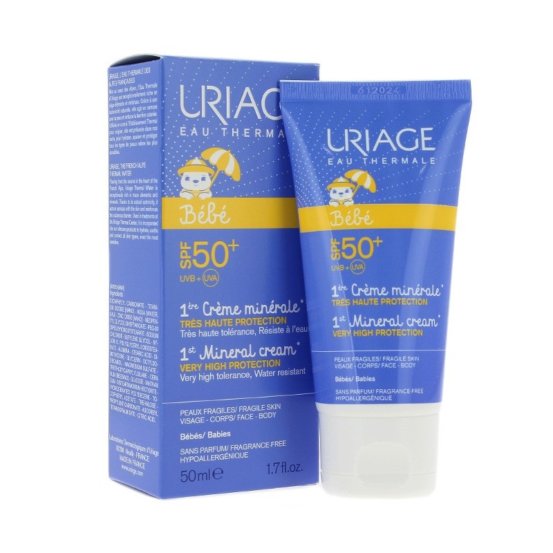 Uriage Bebe 1ere Creme Minerale Spf 50 50ml